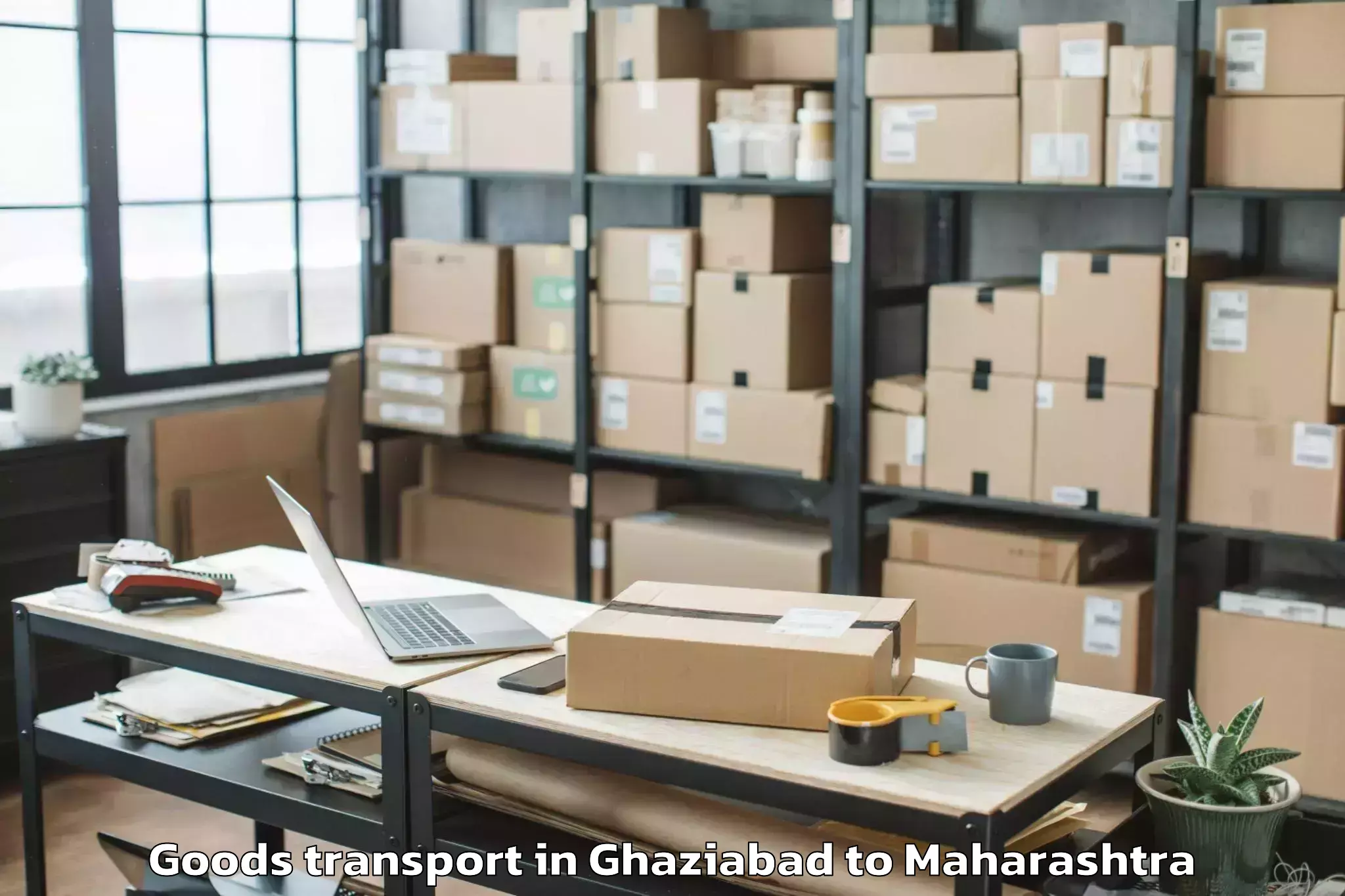 Get Ghaziabad to Mumbai University Goods Transport